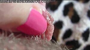 she experienced an intense big clit orgasm in a detailed closeup view that captured every pulsing moment