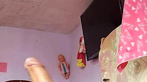 Rich cumshot alone in step mother-in-law's room