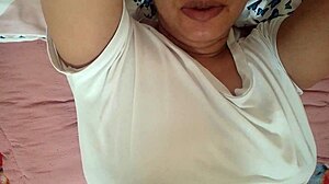 hey, watch me masturbate my tight pussy solo in bedroom with fingering squirting real homemade