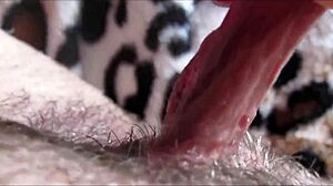 she experienced an intense big clit orgasm in a detailed closeup view that captured every pulsing moment