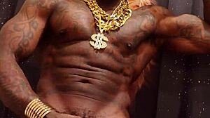 Hallelujah Johnson thee African king gets BBC worship from brunette