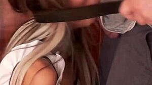 Candie cross french maid face fucking