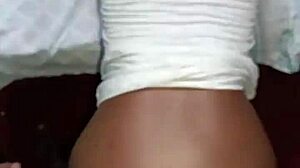 Pretty ebony amateur couple fucking doggystyle till i cum inside her pussy