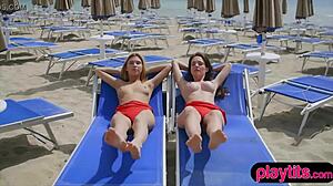 Intense compilation of petite bisexual teens