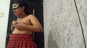 Latina Teen Fingers Open Pussy