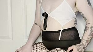 Big Trans Ass Bounces on Dick in Ftm Crossdressing Fetish