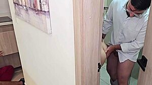 Latina Fucks Young Girl Behind Husband's Back in Bedroom