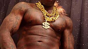 Hallelujah Johnson thee African king gets BBC worship from brunette