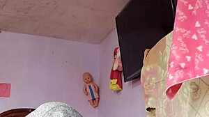 Rich cumshot alone in step mother-in-law's room