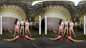 Kyler Quinn And Paige Owens Tag Team Gym Stud With Blowjobs And Pussy Fucking