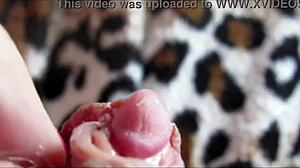 she experienced an intense big clit orgasm in a detailed closeup view that captured every pulsing moment