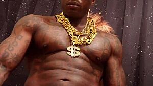 Hallelujah Johnson thee African king gets BBC worship from brunette