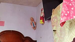 Rich cumshot alone in step mother-in-law's room