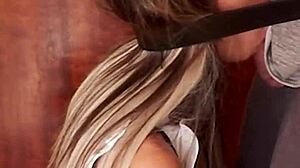 Candie cross french maid face fucking