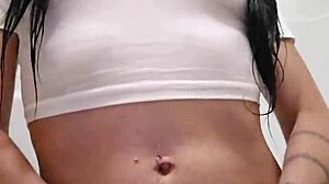 emy angel joined a casual wet t-shirt event where participants enjoyed the fun splashing activities together