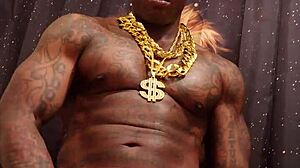 Hallelujah Johnson thee African king gets BBC worship from brunette