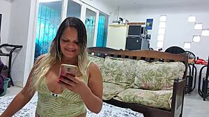 look at this hot latina with big ass on webcam