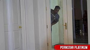 busty leya falcon gets wrecked by kris k bareback