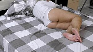 Mature MILF with big ass eagerly waits for anal sex from her husband's friend