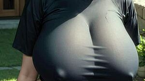 Ai generated model girl with big tits in ai art 27