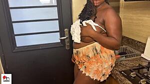 big boobs coursemate came over to visit my boyfriend at home