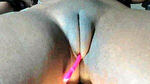 Teen Sexystacy7 Reveals Big Pussy Lips in Solo Masturbation Session