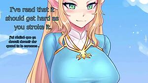 princess zelda gives jerk off instructions in a narrative style