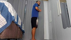 Teen Catches Father-in-Law Masturbating to Her Sexy Brunette Body