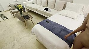 masseuse bounces big ass on mine outdoors