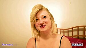 Blonde Hottie Faiths Hope Deepthroats Big Dick and Gets Twat Stuffed!