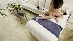 masseuse bounces big ass on mine outdoors