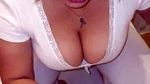 Best friend's mom catches me and swallows cum