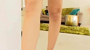 Filling the girl's throat with a toy