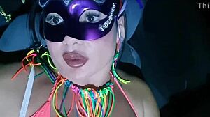 No Dick at Carnival Exhibition in the Car