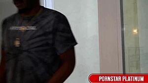 busty leya falcon gets wrecked by kris k bareback