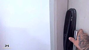 Fuck step brother's girlfriend hard!