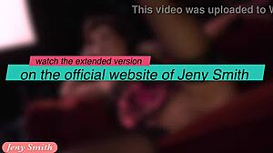 Jeny Smith in Red Corset and Stockings Photoshoot