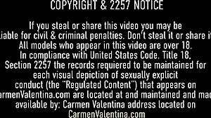 Black Lingerie Clad Carmen Valentina and Kate England Eating Pussy with Tongue!