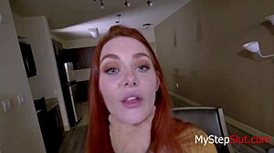 Lacy teases her step father in a playful way