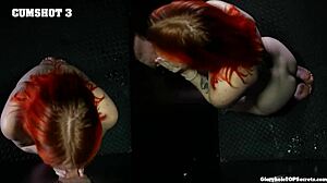 Watch as the redhead demonstrates her impressive skills.