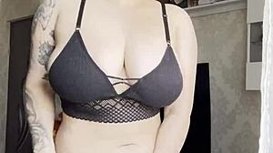 Why Does This Hot Lingerie Blonde Keep Her Hand On That Pussy?