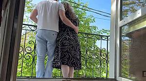 Stepson Hugs Stepmom Then Fucks Her Ass Hard