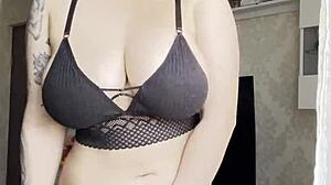 Why Does This Hot Lingerie Blonde Keep Her Hand On That Pussy?