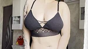 Why Does This Hot Lingerie Blonde Keep Her Hand On That Pussy?