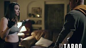 bratty actress casey calvert loses sex bet to stuntman