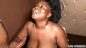 Big Breast Ebony Masarati Pounds With Dildo In Ass