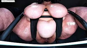 beg your super sized godmama to douse you with her big wet pussy squirt