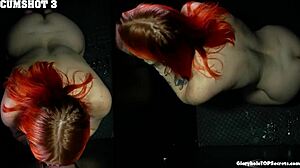 Watch as the redhead demonstrates her impressive skills.