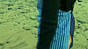 Italian babe Silvia Soprano dominated on Norwegian beach with rough slapping and spitting