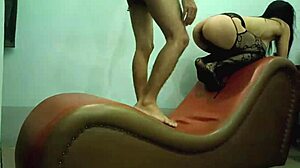 Myanmar Cheating Wife Enjoys Hardcore Sex Big Ass Bent Over Sofa